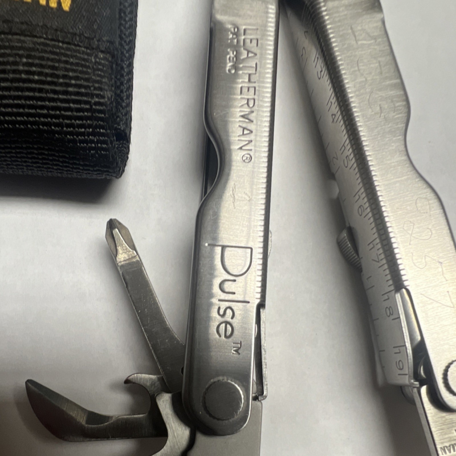 Leatherman Vintage *Retired* Pulse Multi-Tool, Stainless Steel, Nylon Sheath