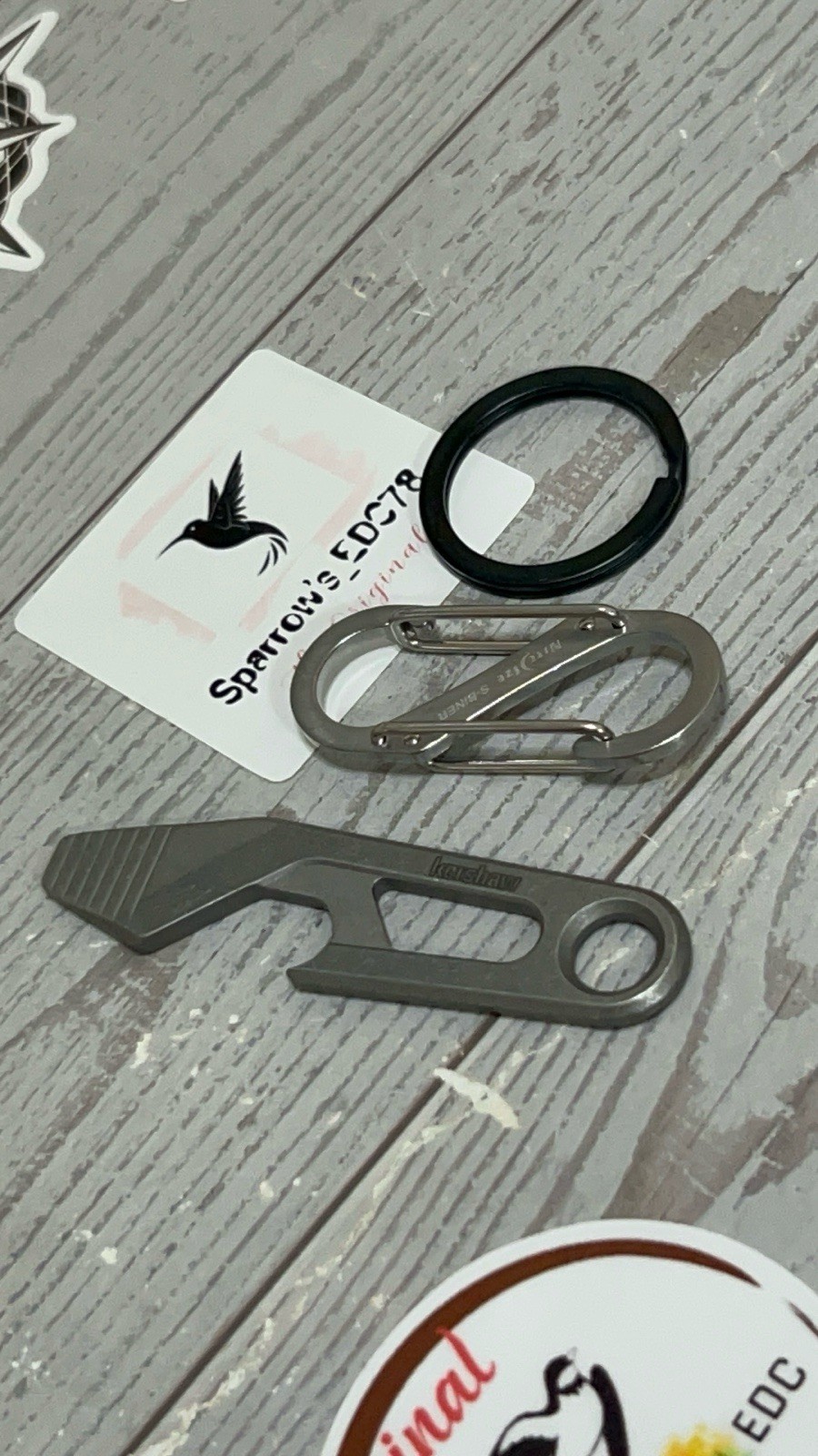 Kershaw Recap Gray Bottle Opener Multi Tool Lightweight Stainless Steel Keychain