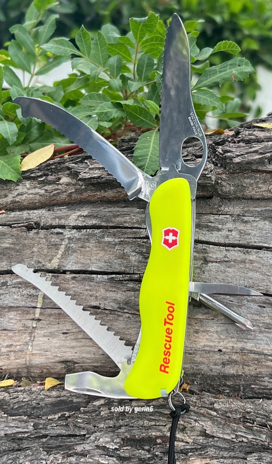 Victorinox Rescue Tool Glow In the Dark Yellow Swiss Army knife, 0.8623.MWN, NIB
