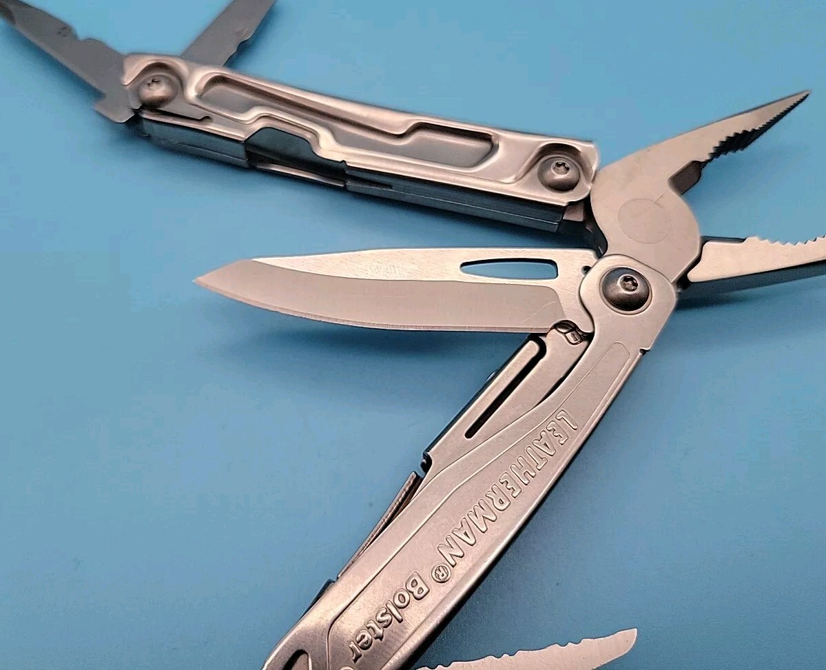 Leatherman Bolster Multi Tool – Spring Action Pliers, Knife, Screwdrivers, File
