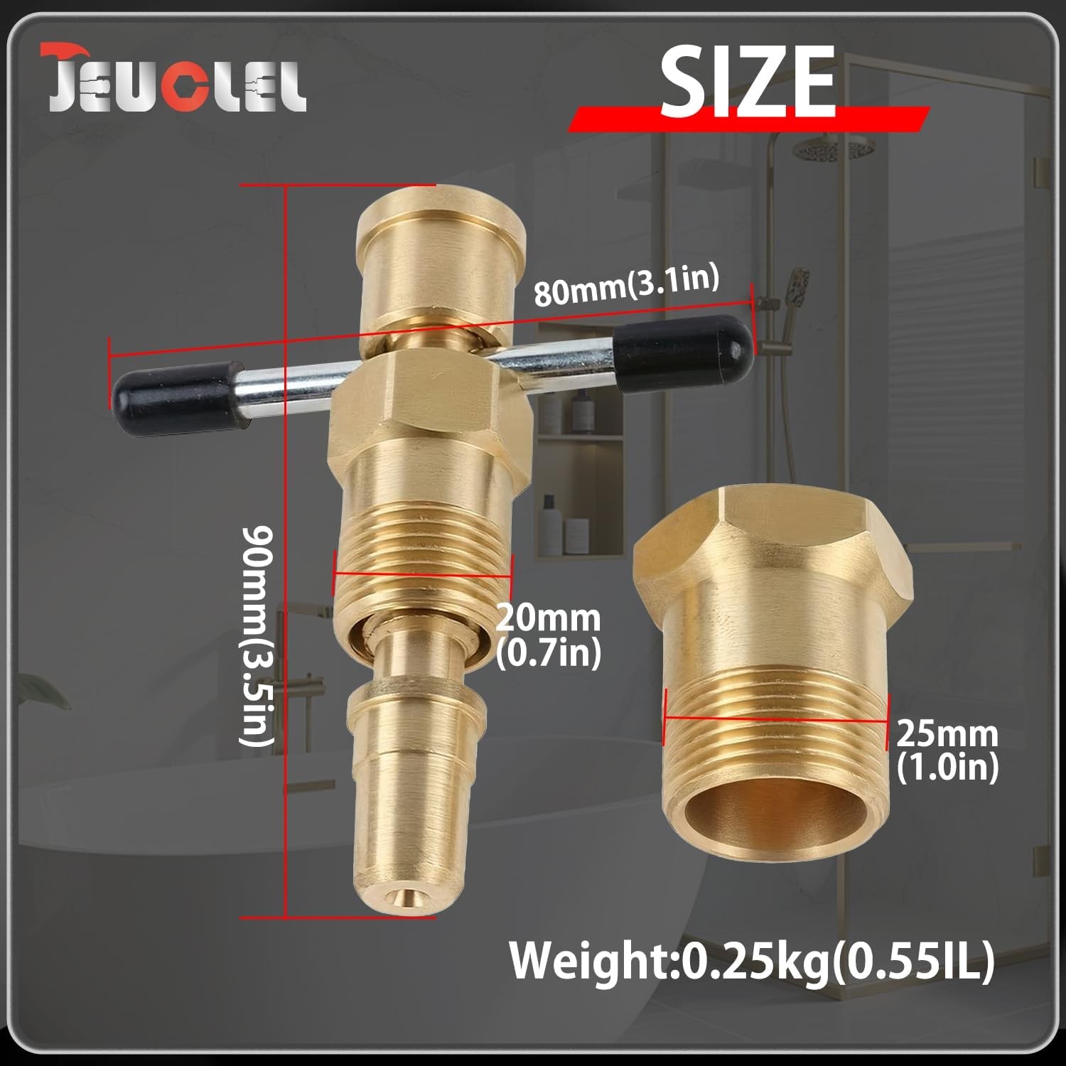Olive Ring Removal Tool with Diameters of 1/2″ & 3/4″ | Brass Pipe Olive Remover