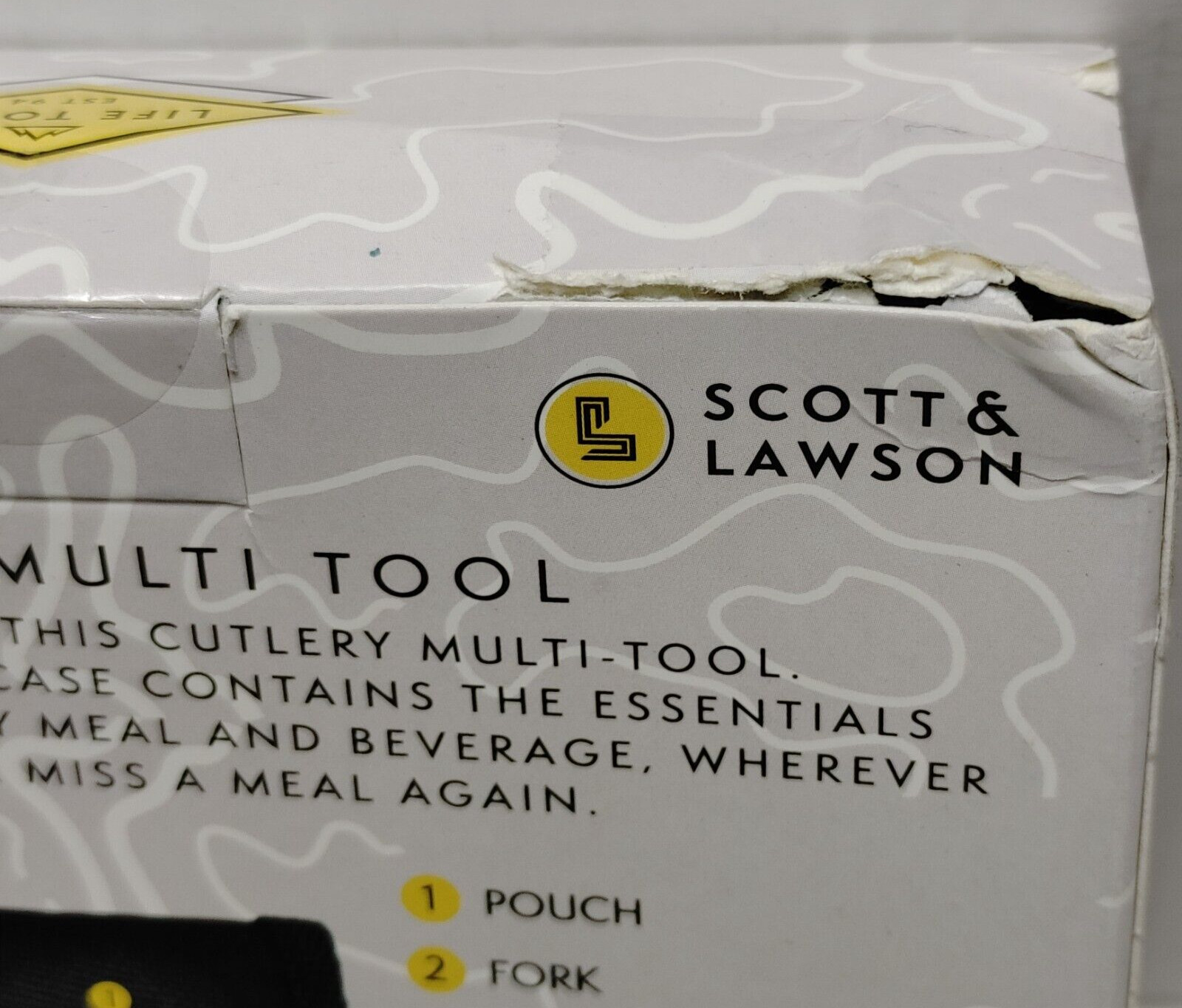 Happy Camper Cutlery Multi Tool 3 In 1 Eating Utensil Outdoors Scott & Lawson