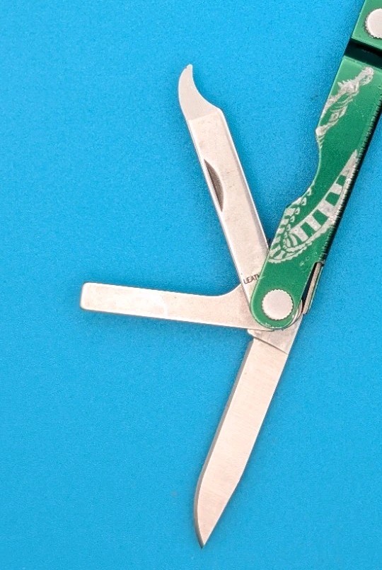 Custom Leatherman Micra Multi-Tool, Knife, Scissors, Key Ring! *A. PLISH*