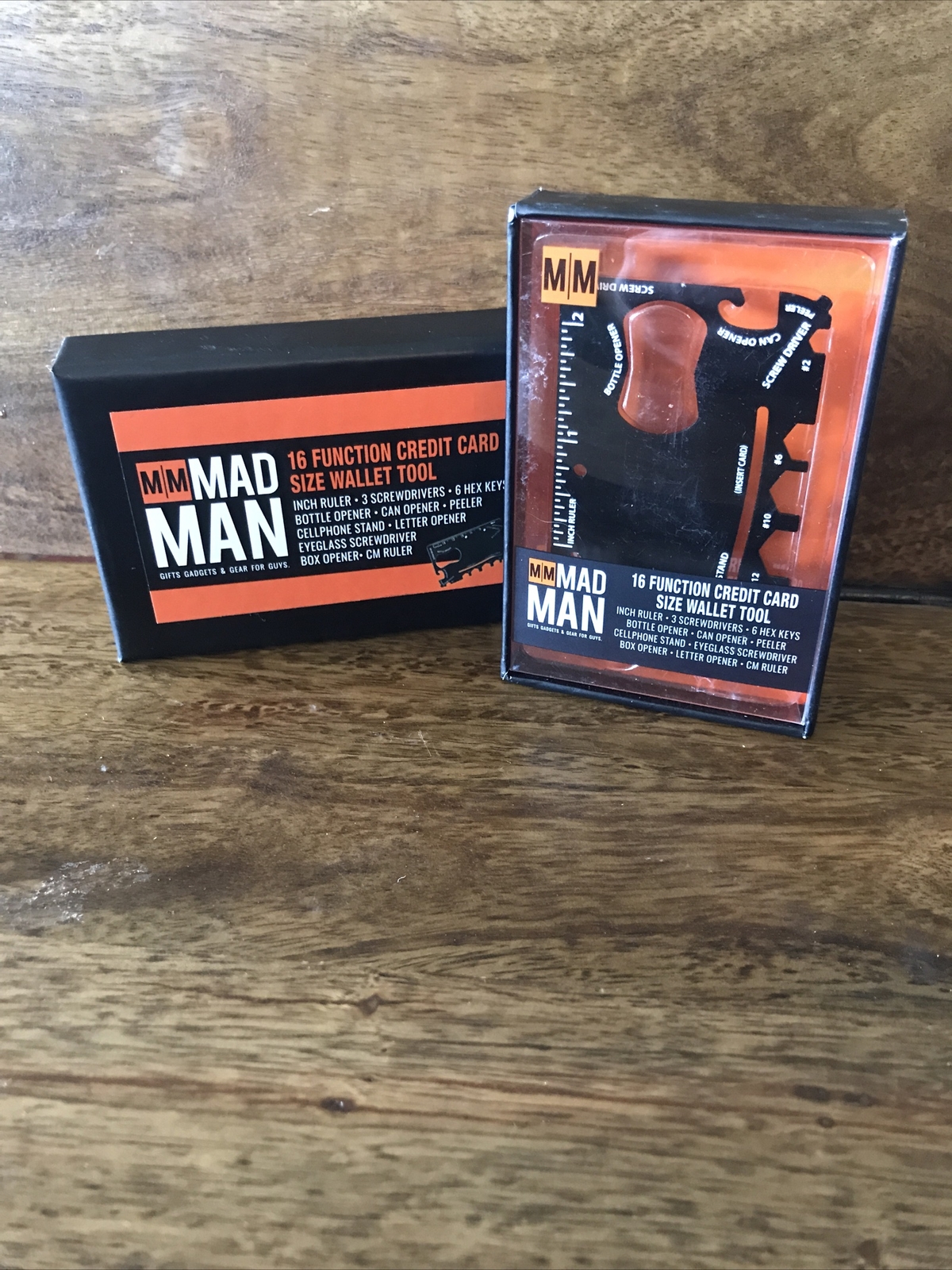 Mad Man 16-Function Credit Card-Size Wallet Tool, Brand new, in box