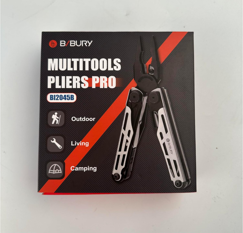 BIBURY Multitool Pliers, Stainless Steel 31-in-1 Multi Tool Pliers with Repla…
