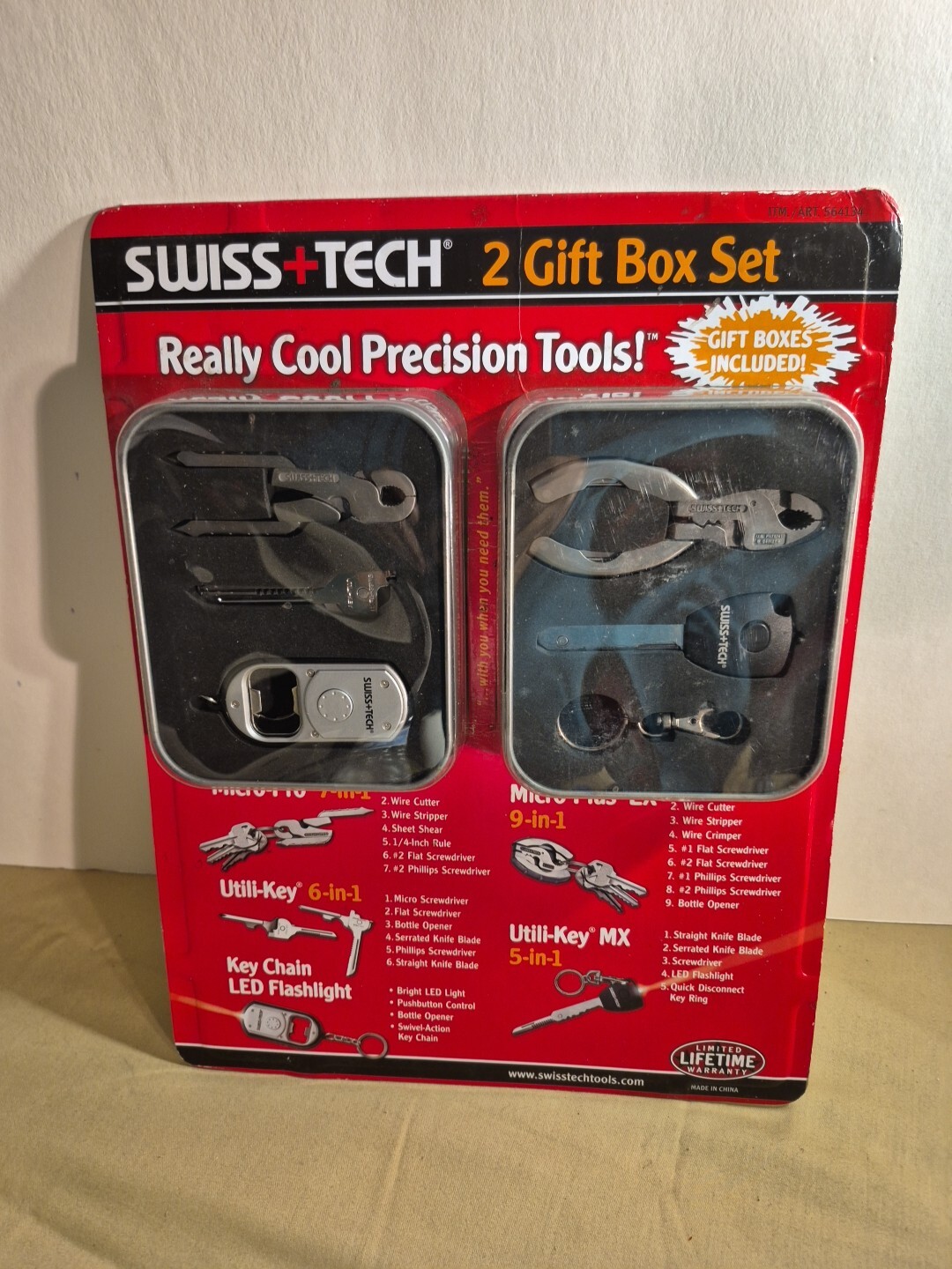 Swiss Tech 2 Gift Box Set Precision Pocket Sized Micro Multi Tools New In Box
