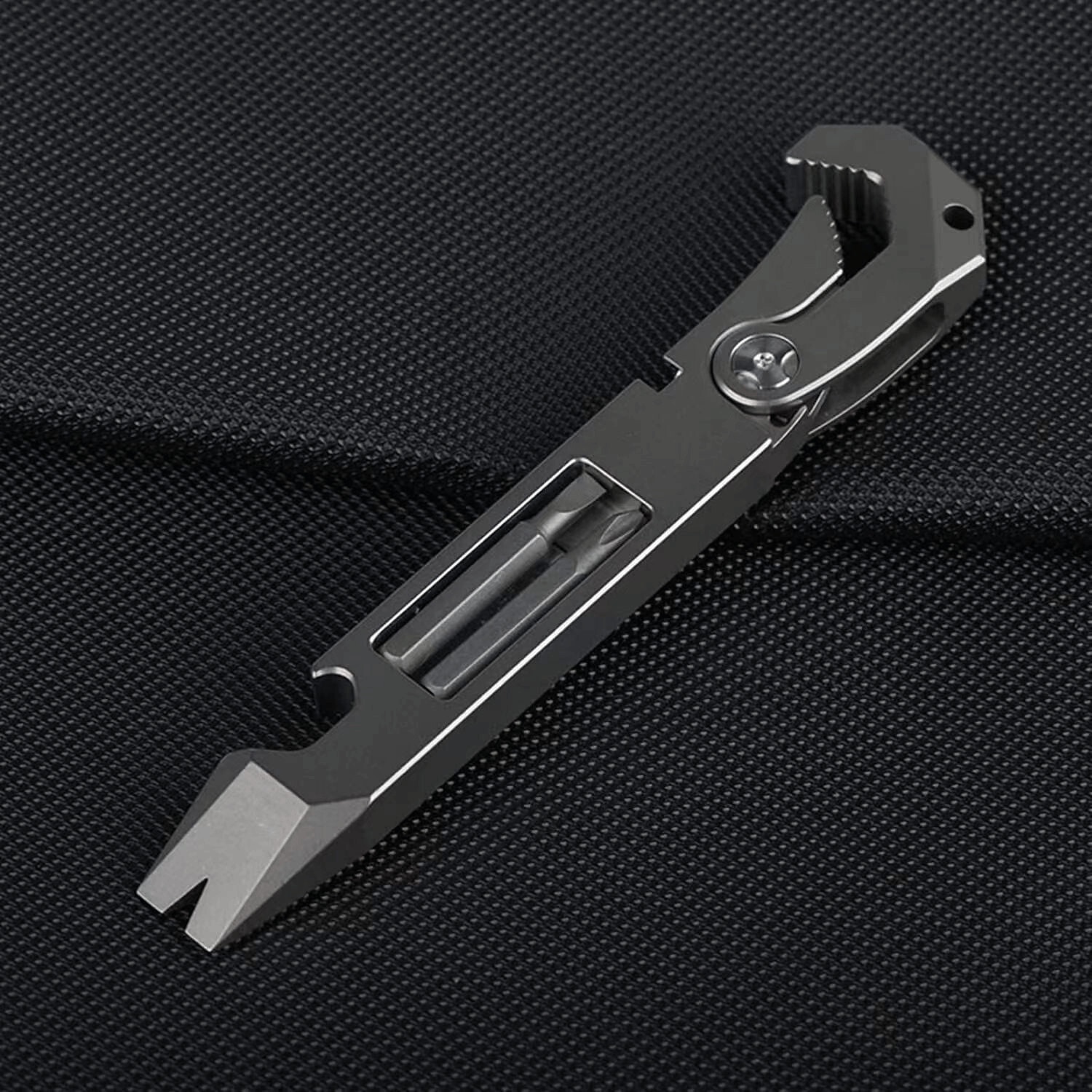 New TC4 Titanium Crowbar Pry Bar Wrench Spanner Bottle Opener Clip Quality Tool