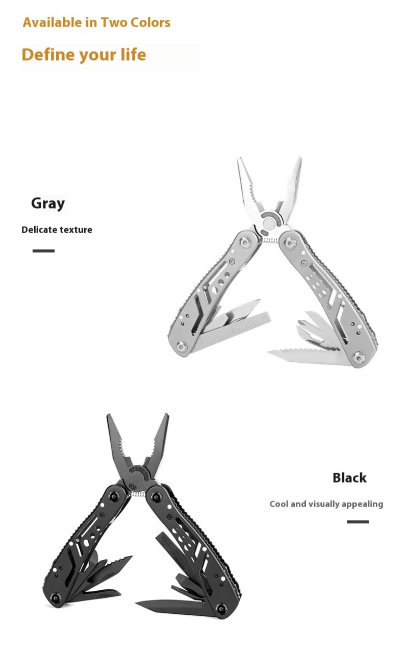 24 in 1 Stainless Steel Multitool Pliers Knife Portable Folding Tool