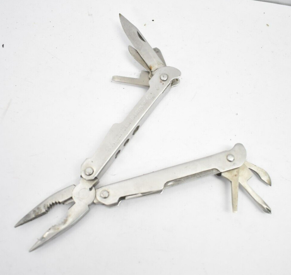 American Camper Pocket Knife Tool Set 8 In 1 Multi-Tool Camping Tool Set