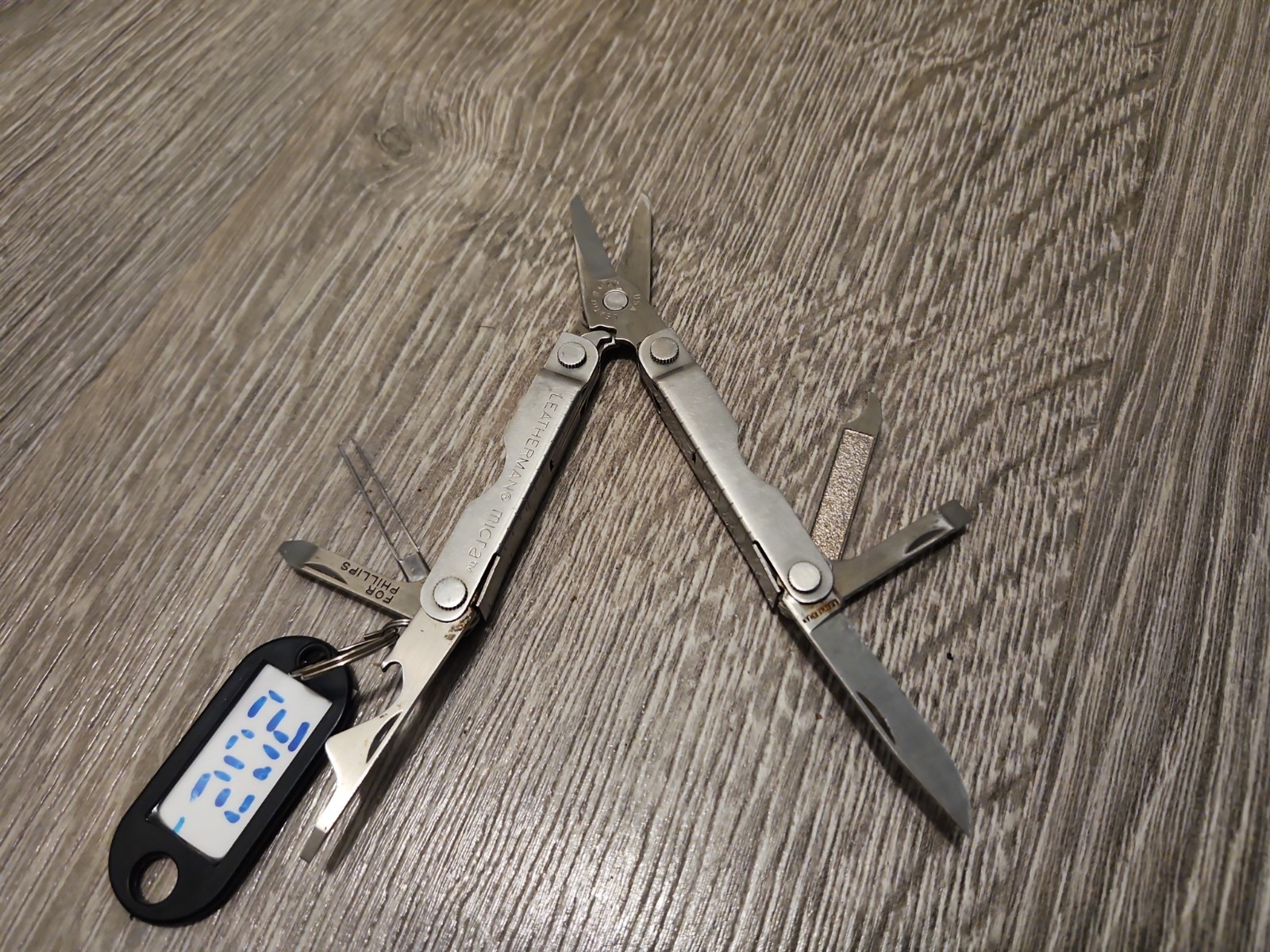 Leatherman Micra Multitool – Stainless Steel, Used, Good Condition