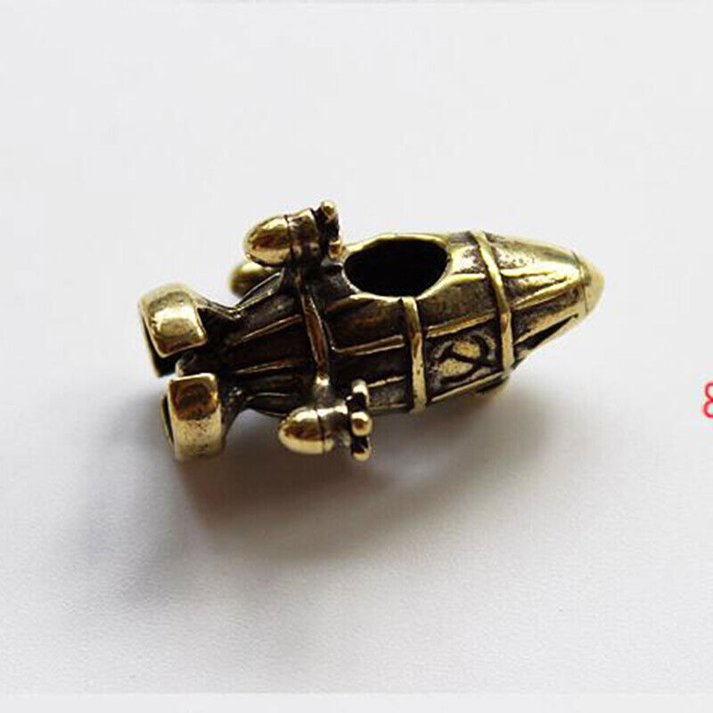 EDC Brass Airship Beads Pendant Paracord DIY Umbrella Rope Knife Decoration