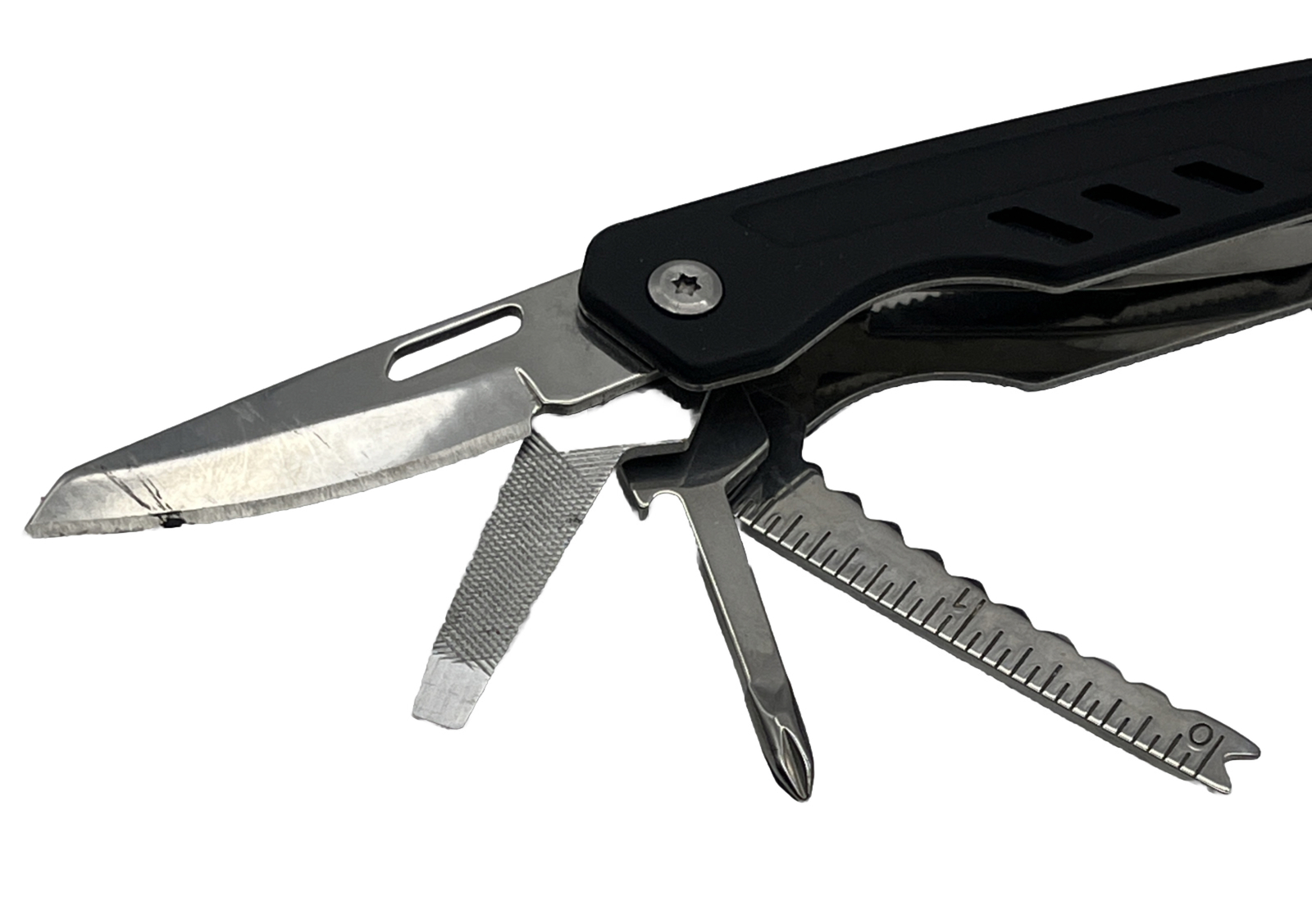 Ozark Trail Multi-Tool Pocket Knife Piers Saw Screwdriver W/Shealth Camping