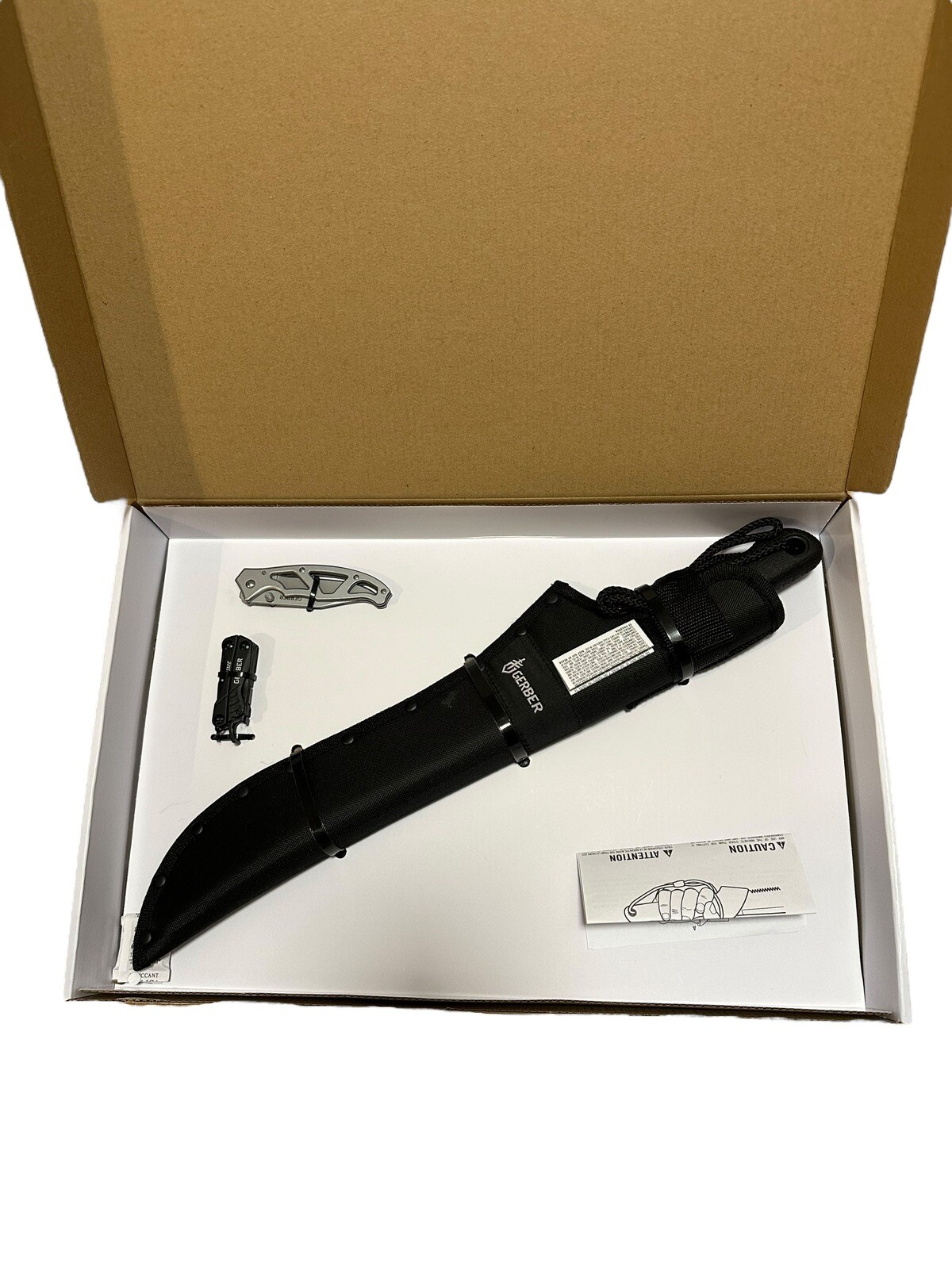 Gerber Trail Series Kit-3-in-1 Gator Machete Jr Paraframe & Dime Multi-tool New