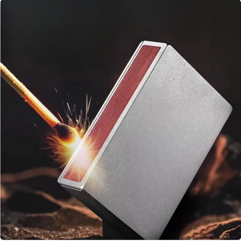 Titanium alloy EDC Storage Box medicine Box Outdoor Matchbox Mechanical slider