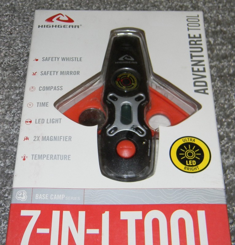 Highgear Adventure Tool / 7 in 1 Safety Tool – Hiking, Camping