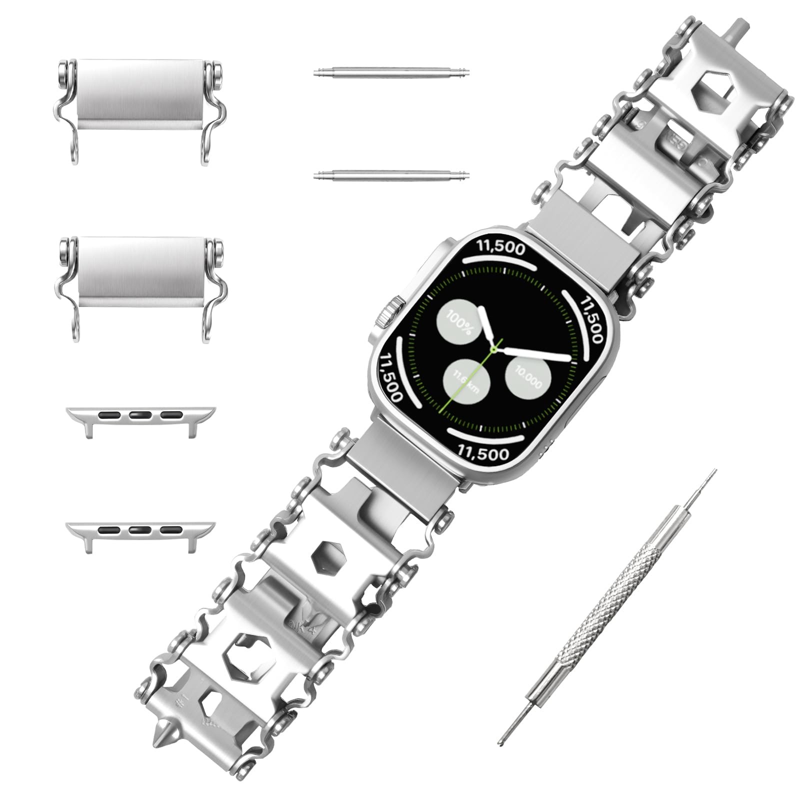 SINGEAR Stainless Tool Bracelet Compatible for LEATHERMAN TREAD, 29 in 1 Surv…