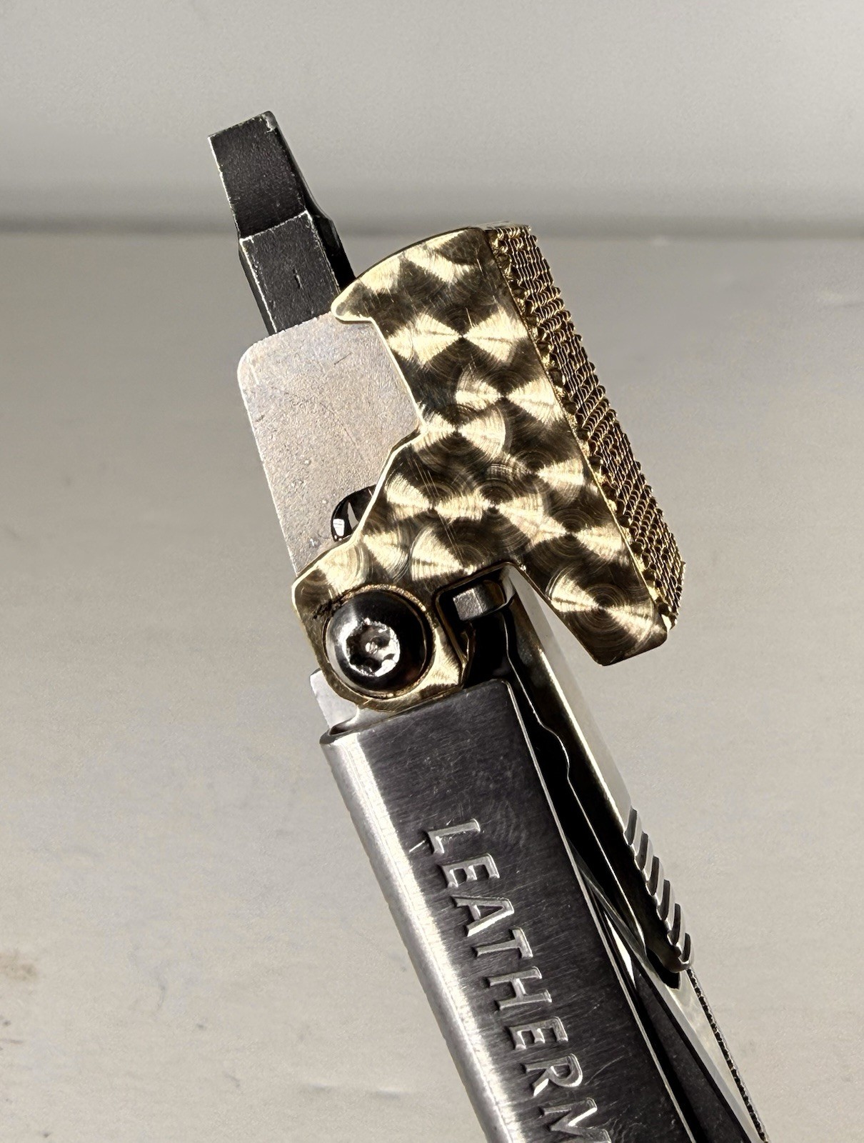 For Leatherman Wave +, BRASS Hammer Head,SPECIAL EDITION,tactical,military