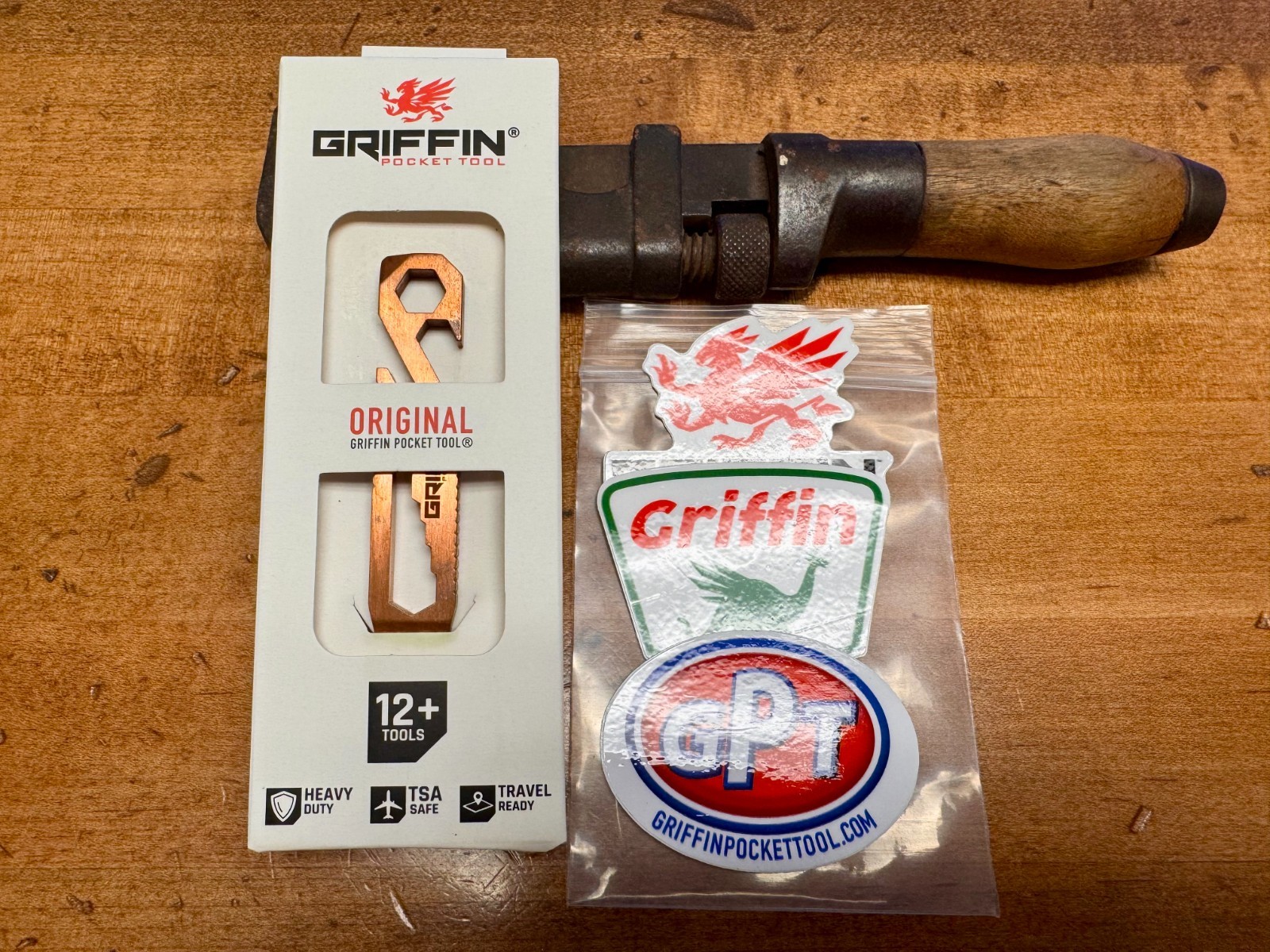 Griffin Pocket Tool Pry Bar in Copper