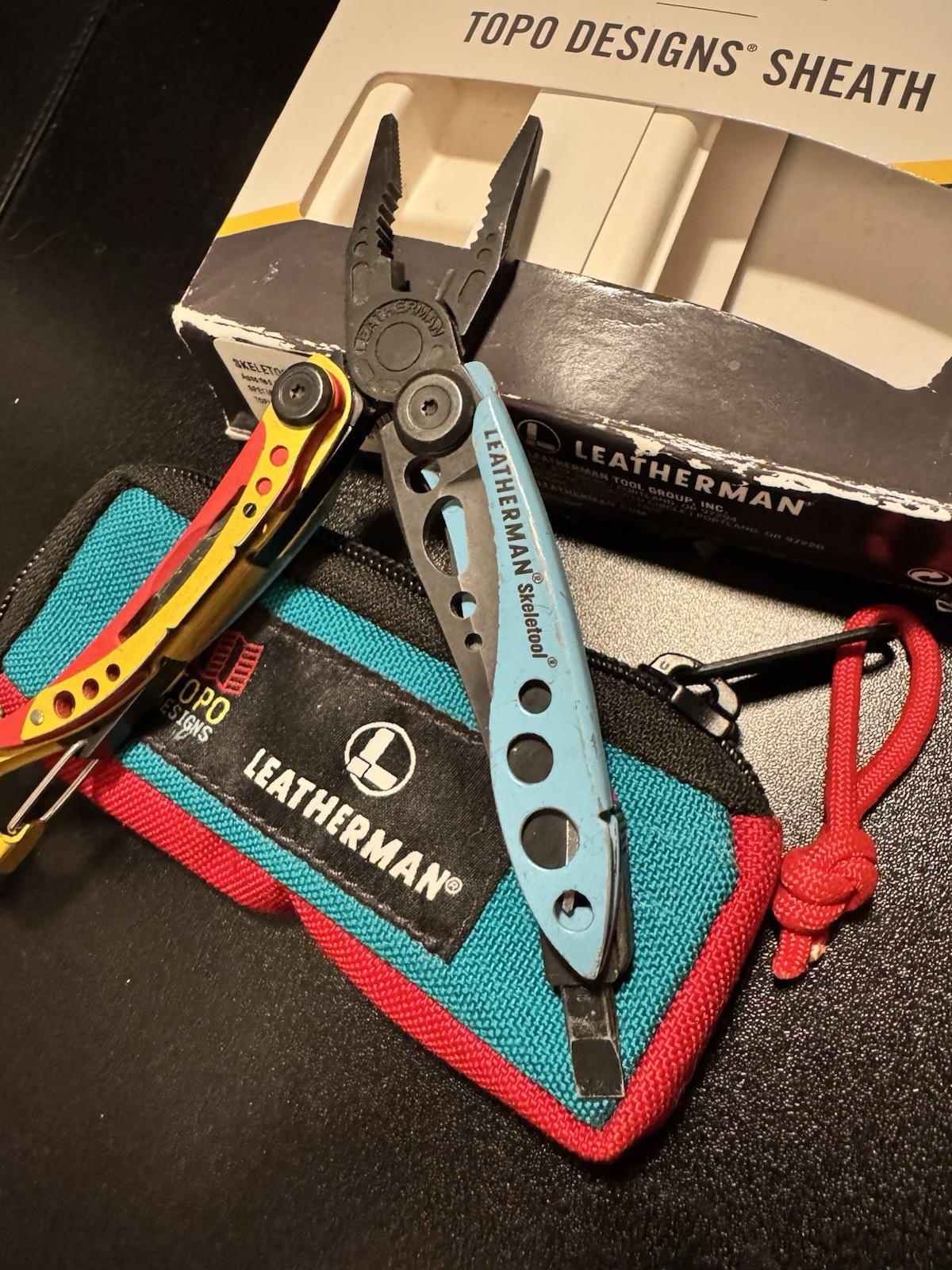 Limited Edition Leatherman Skeletool x Topo Designs Collab – Tool + Pouch – Used