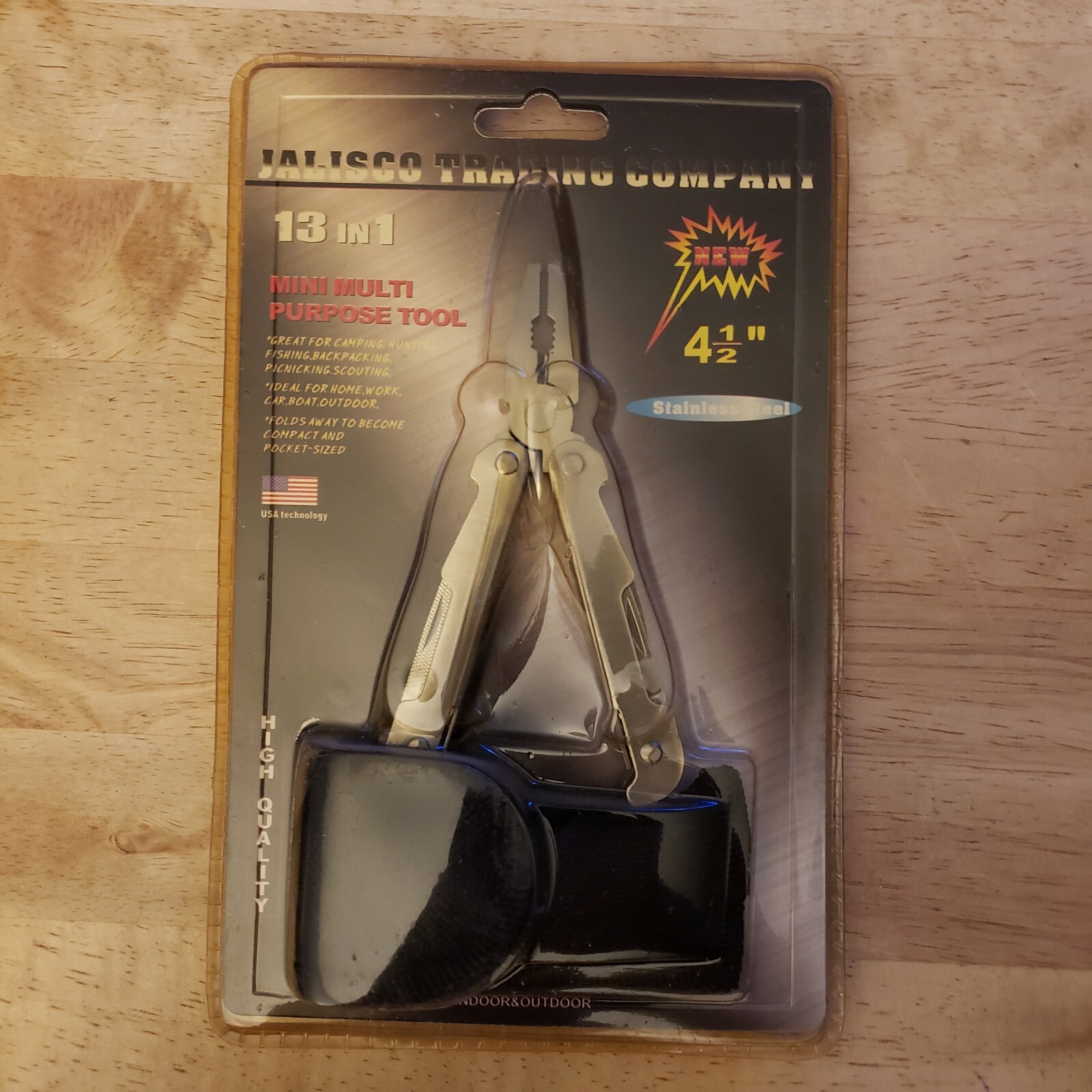 13 in 1 Stainless Steel Mini Multi-Purpose Tool with Nylon Pouch NEW IN BOX