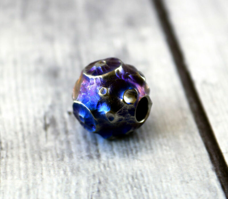 EDC TC4 Titanium Carved Meteorite Lanyard Pendant Bead Key Parachute RopeDIYBead