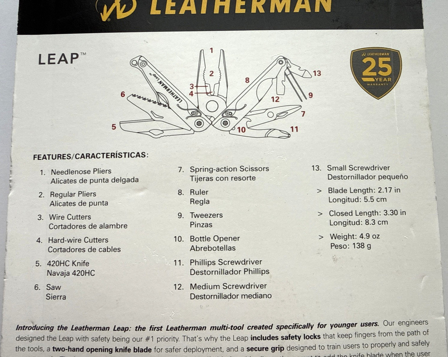 Leatherman Leap Multi-Tool Red USA