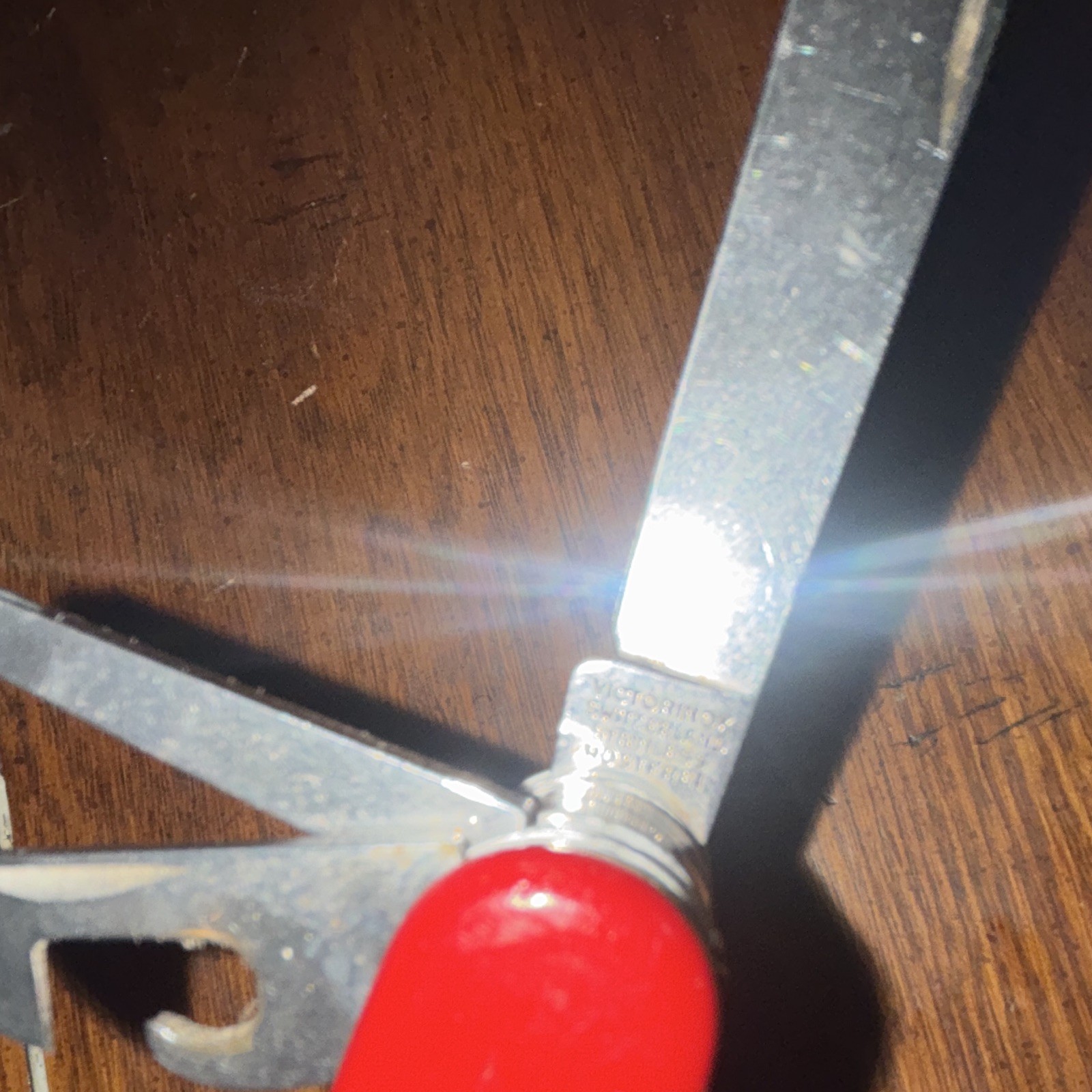 Victorinox Swiss Army Red Multi-Tool 15+ Tools w/ Saw Scissors 58mm Lanyard
