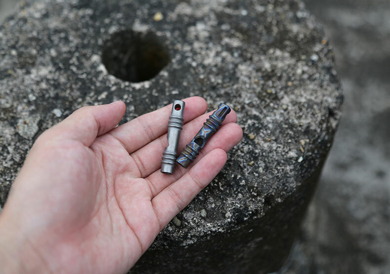 Titanium TC4 Safe Whistle SOS High Frequency Training EDC Outdoor Survival Tool
