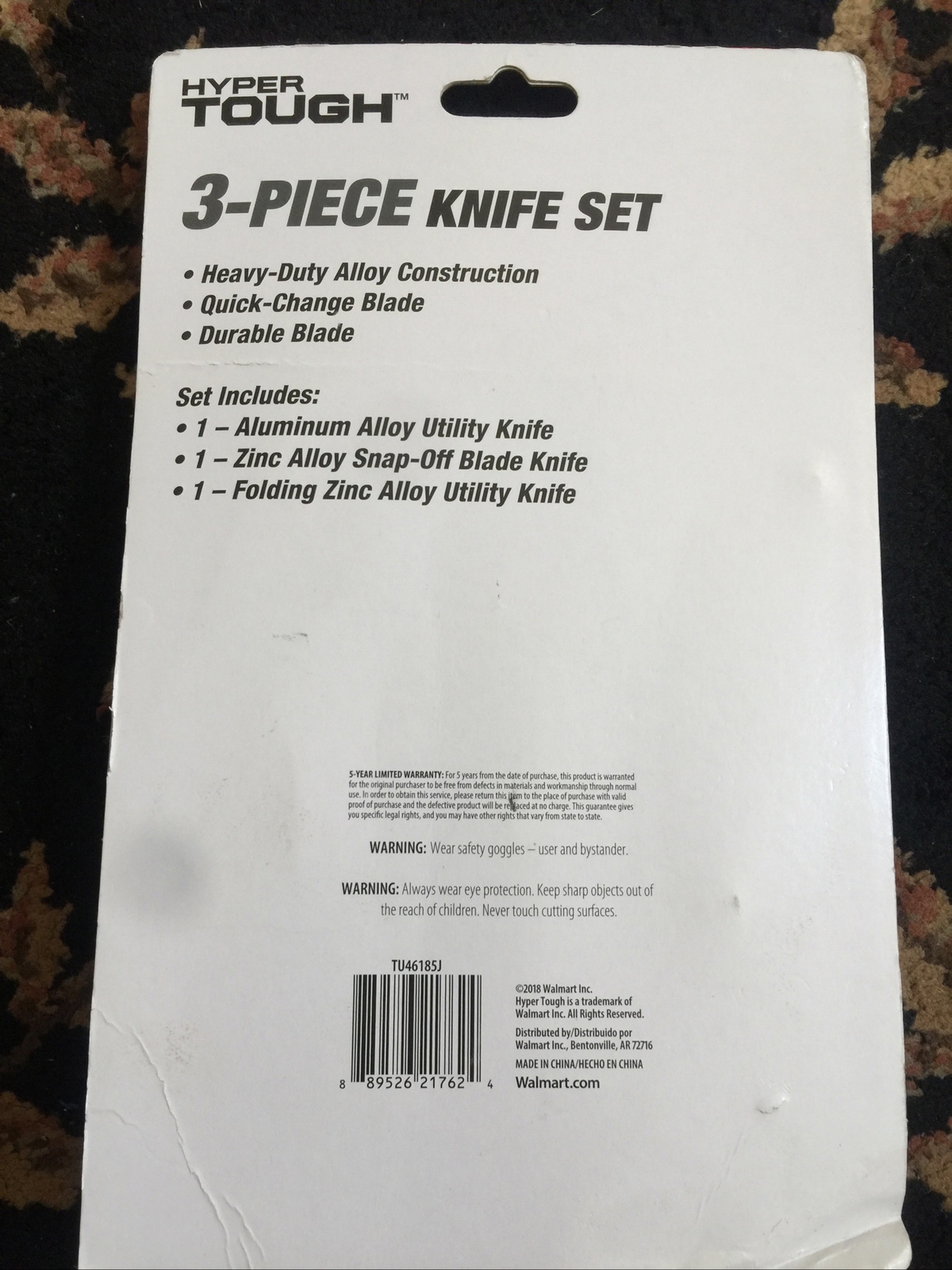 Set of 4 Sheffield 4 Piece Multi-Tool Knife Set(3)+HT Knife Set Blades Included