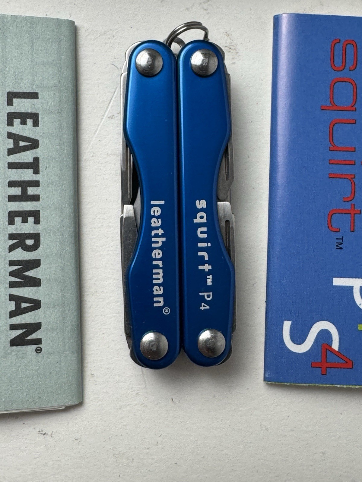 New Old Stock NOS Leatherman Squirt P4 Multi-Tool Blue NIB Free Shipping