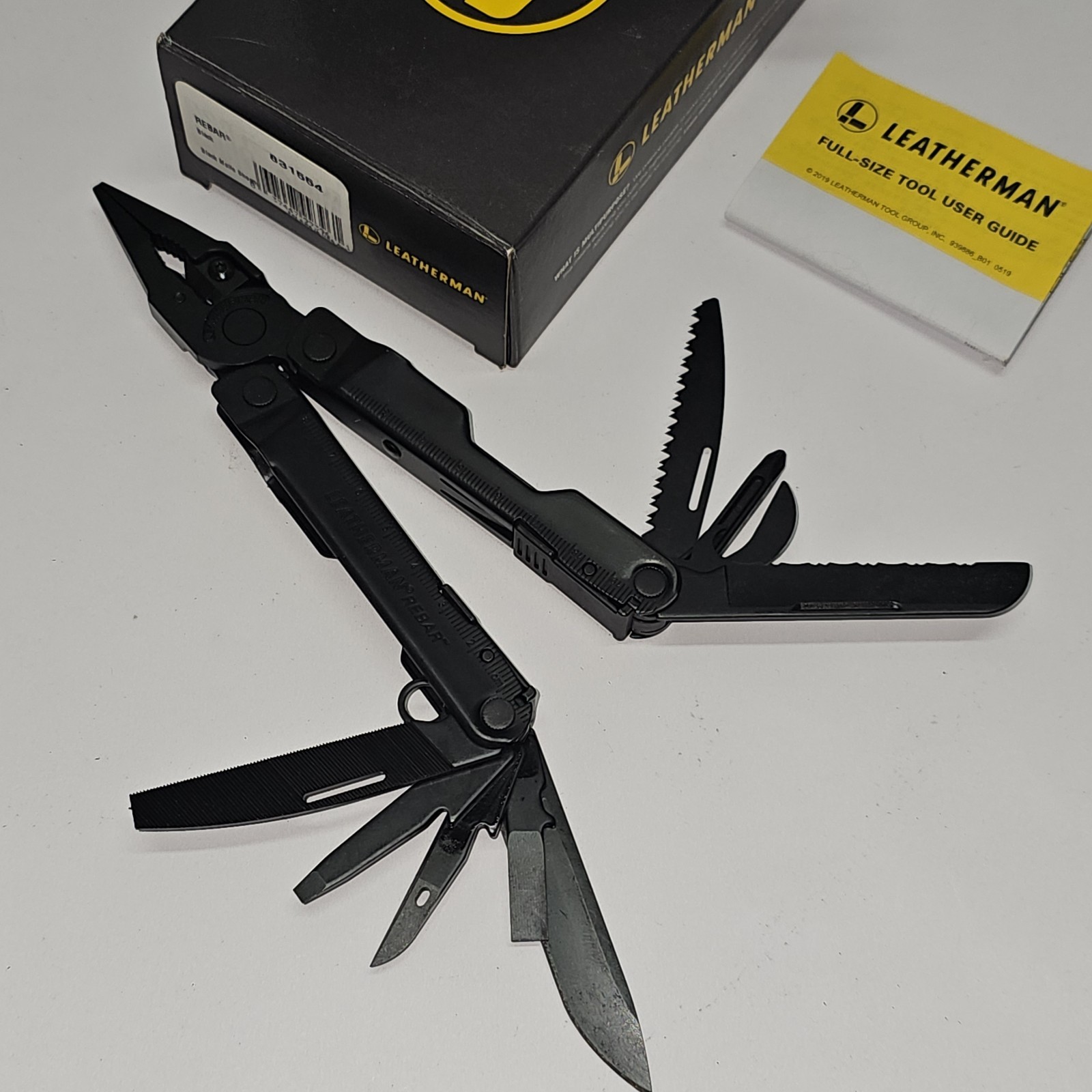 Leatherman Rebar 831554 Multi Tool Pocket Knife Pliers BLACK BRAND NEW ONE PIECE