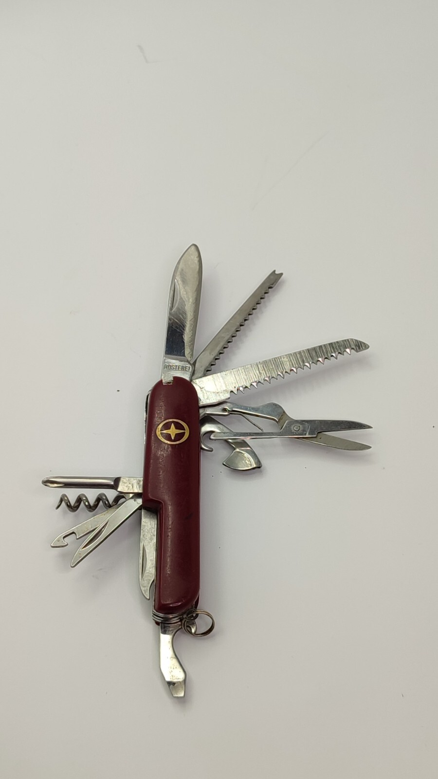 Pocket Knife Diamond Multi-Tool Superior Purpose Red Utility Army Vintage Rarity