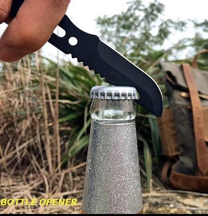 Camping Utensils Spork Knife 7 In 1 Multi Use Camp Survival Bug Out Stainless