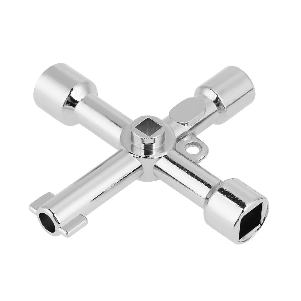 Silcock Key 4 Way, 10PCS 4 Way Sillcock Key, Multifunctional Water Key, Cross…