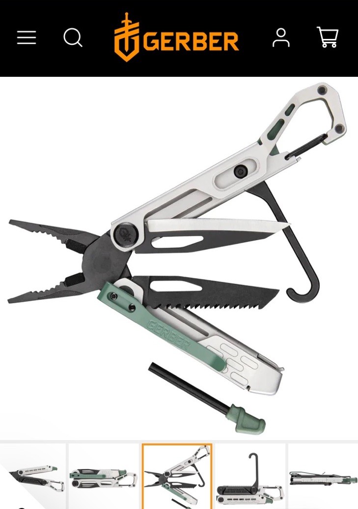 Genuine Gerber StakeOut Spark Baltic haze Multi Tool #8971124A – New W/Box