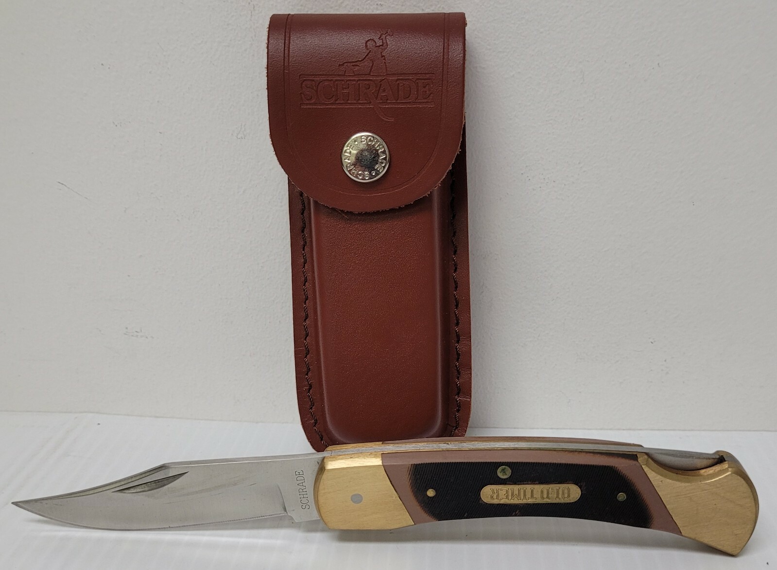 Shrade Old Timer 7OT Cave Bear 8.7in Stainless Steel Traditional Folding Knife