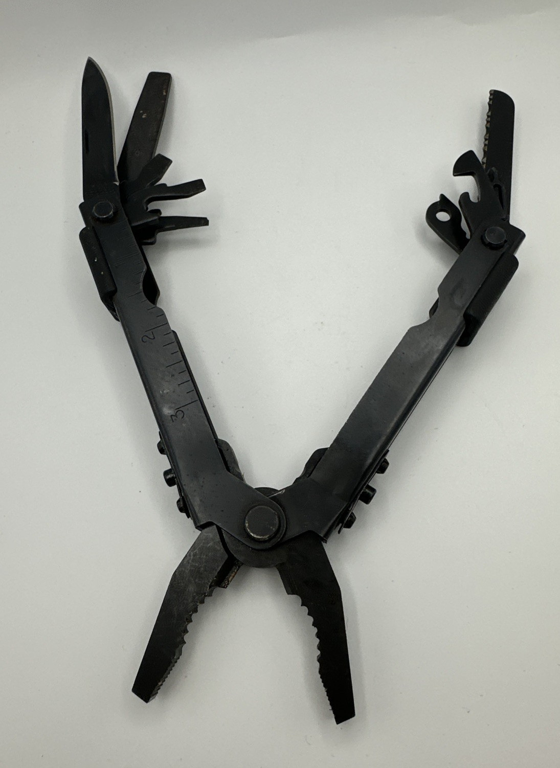 Vintage Gerber Black 10-in-1 Multi Tool Stainless Black with Simonds File