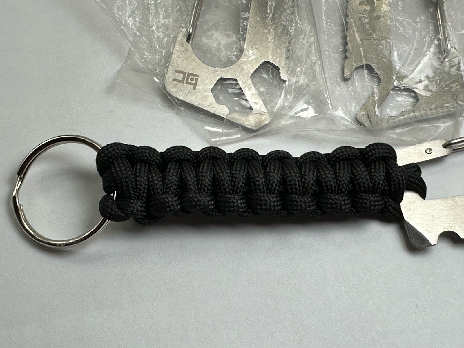 Bass Camp Peak Carabiner Multi-Tool Stainless Black Paracord Intel New Lot of 3