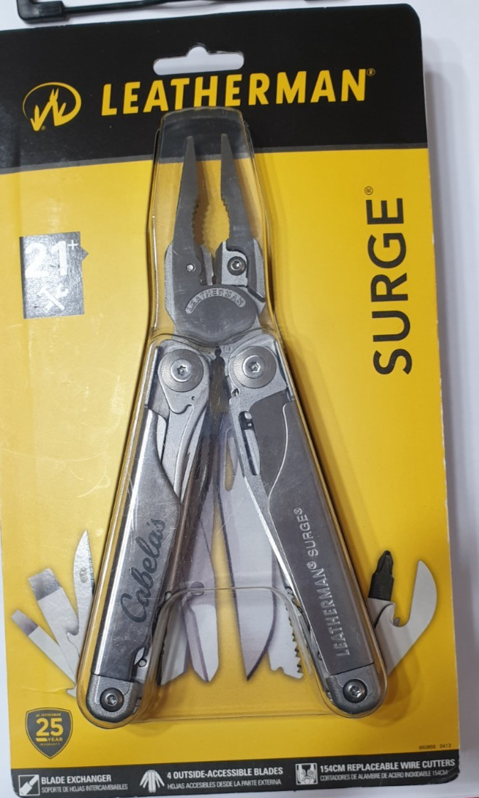 🔥🔥 Leatherman Surge Multi Tool Cabela’s Premium Leather Sheath New in Bliser