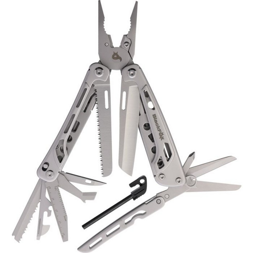Black Fox Fortitude Multi Tool & Accessories W/ Black Nylon Belt Sheath – BF206