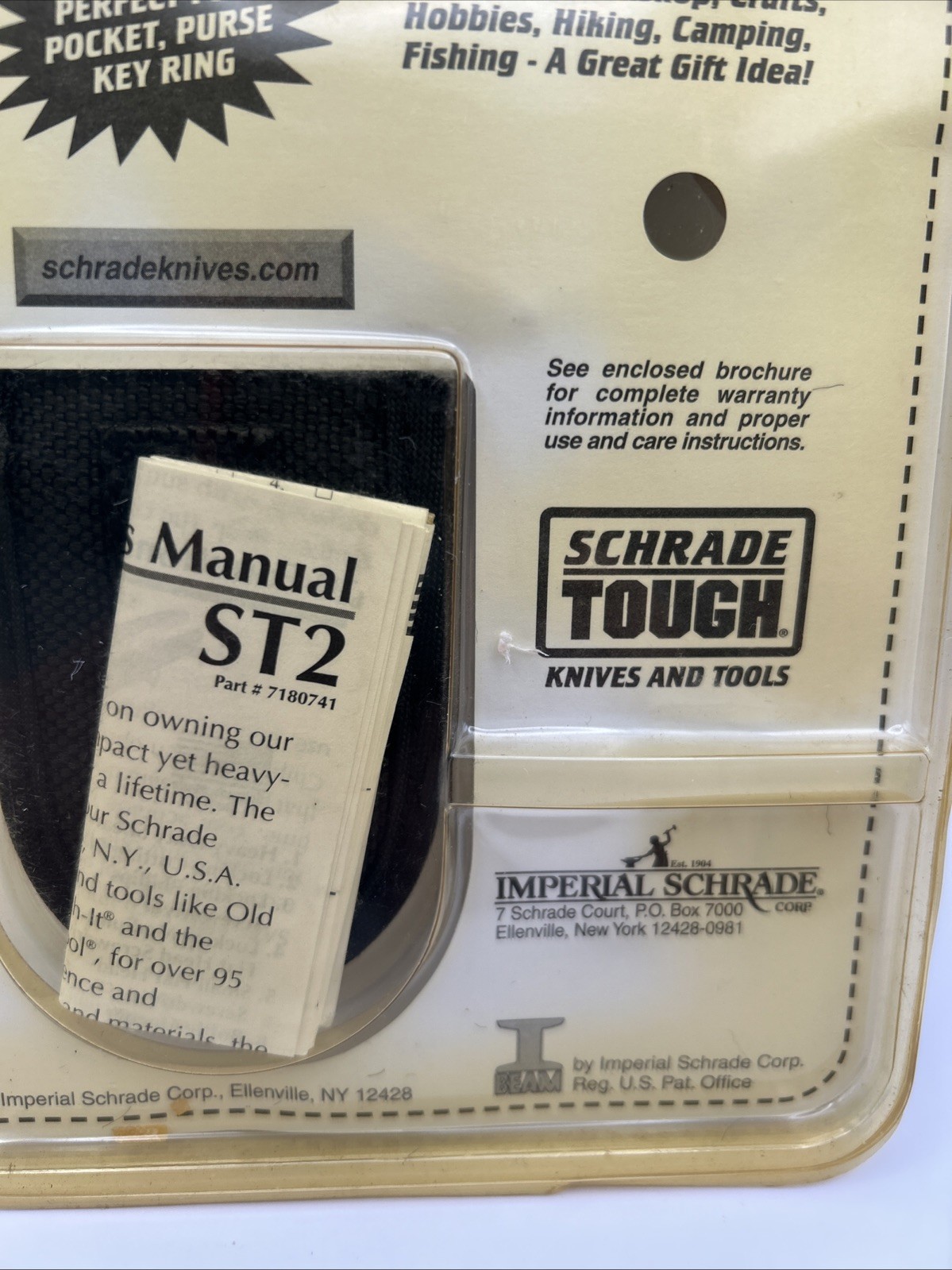 Schrade Tough Chip Compact Multi-Tool USA NOS -Red Grip ST2NCPR