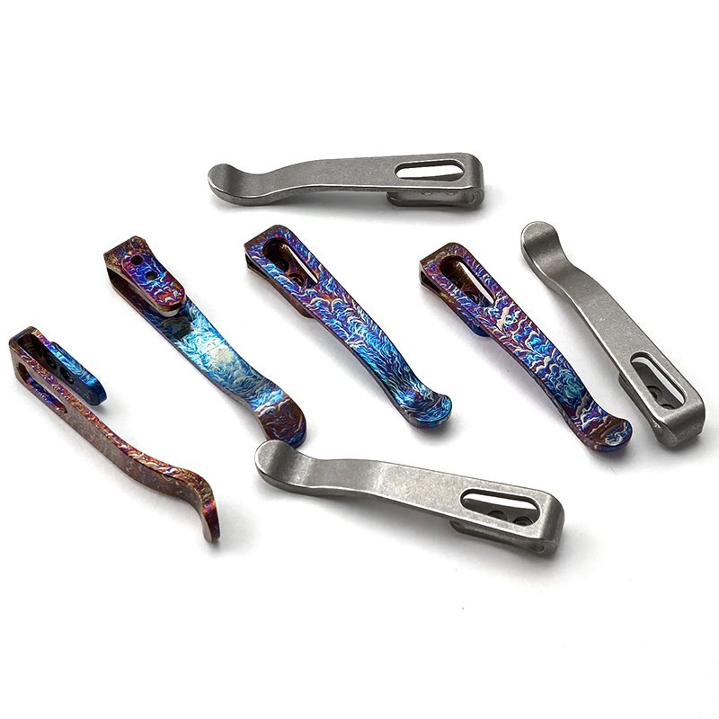 Titanium Pocket Clip for Rick Hinderer XM-18 Knife DIY Replacement Upgrade