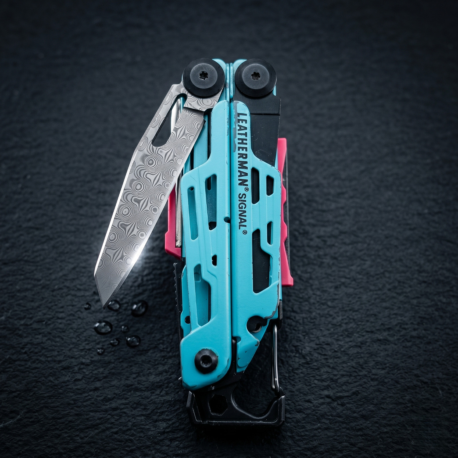 VG10 Damascus Main Knife Blade for Leatherman Signal – HRC60+ EDC Replacement