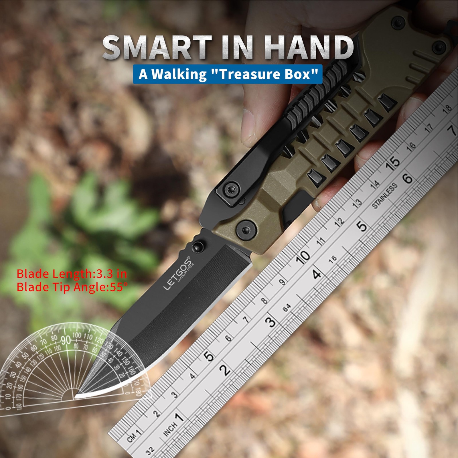Multi Pocket Knife, 22 in 1,Survival Gear EDC Tools with Nylon Sheath, , Camp…
