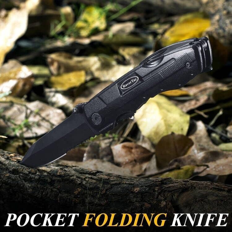 Pocket Knife, 15-in-1 Multitool with Pliers, Bottle & Can Opener, 9 Screwdriv…