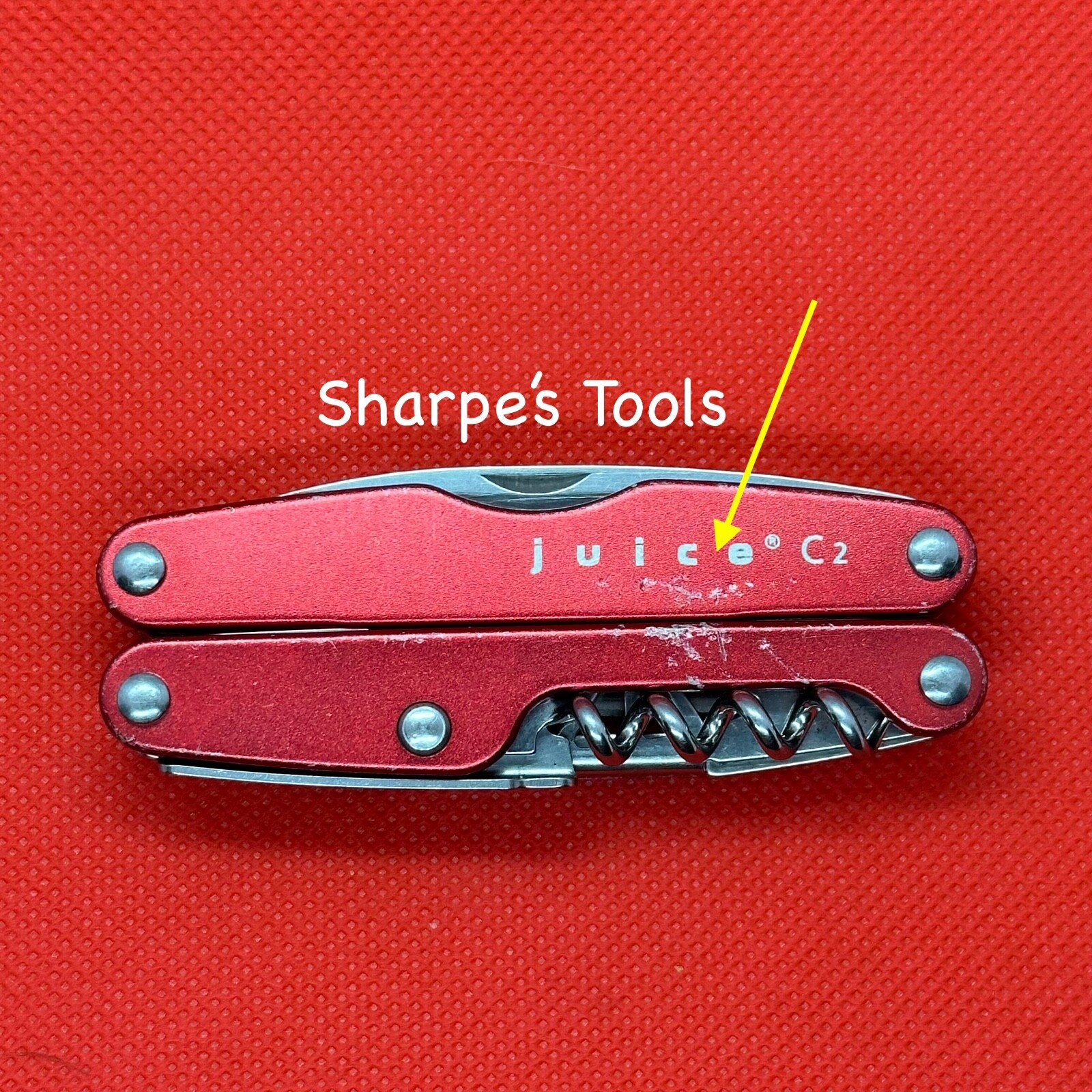 Red “Google” Leatherman Juice C2 Multitool. Discontinued/Retired **READ**