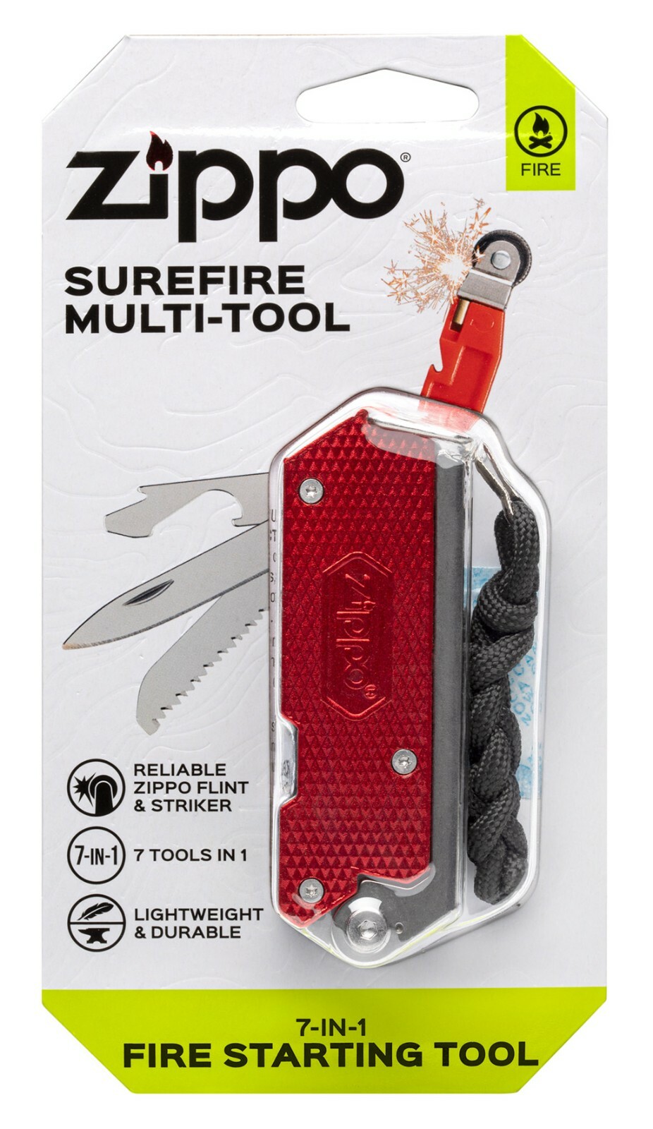 GENUINE ZIPPO FIRE STARTING MULTI-TOOL 7 IN 1 FIRE STARTING TOOL / BRAND NEW