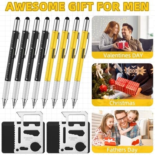 32 Pcs Multi-Function Pens Set – 6 in 1 Screwdriver Tool Gifts for Men, Dad, Hus