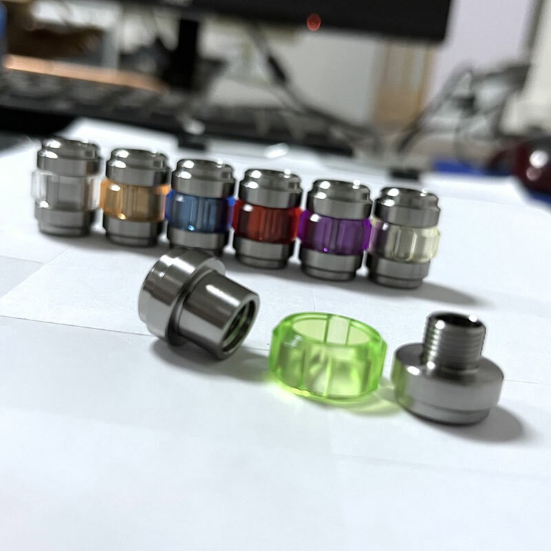 New Titanium Alloy Resin Lightweight EDC Lanyard Bead Necklace Pendant Tool DIY