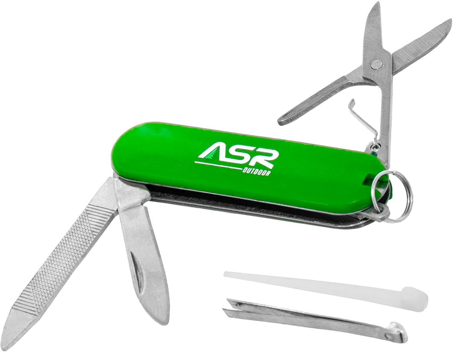 ASR Outdoor Mini EDC Small Pocket Knife Multi Tool – LOGO Green
